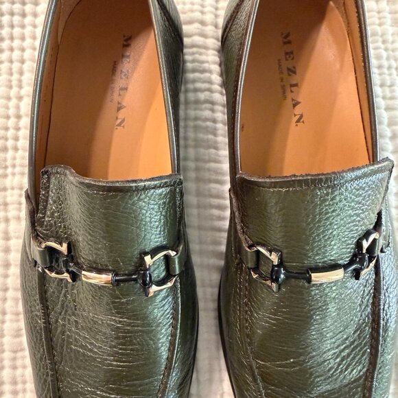 MEZLAN Green Leather Loafers – Bit Detail – Men’s Size 10.5 main image 7